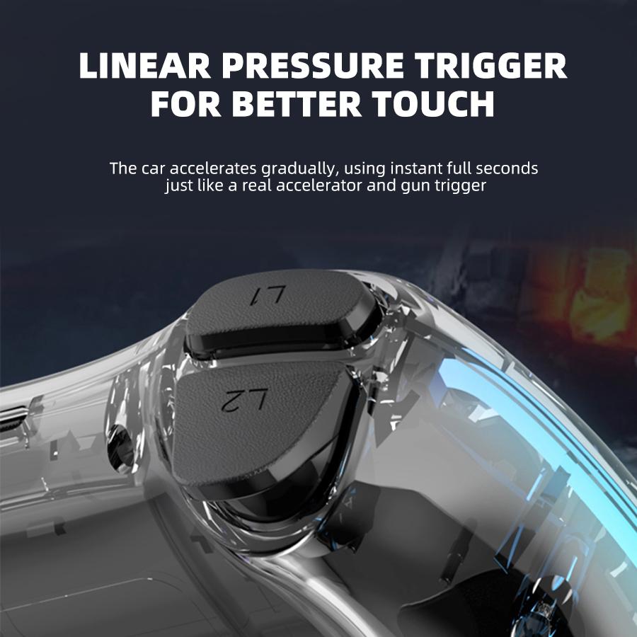 Беспроводной игровой контроллер BT RGB с вибрацией, пульт дистанционного управления, джойстик, геймпад для PS5, PS4/Slim/Pro, ПК, Steam Deck, консольные игровые джойстики