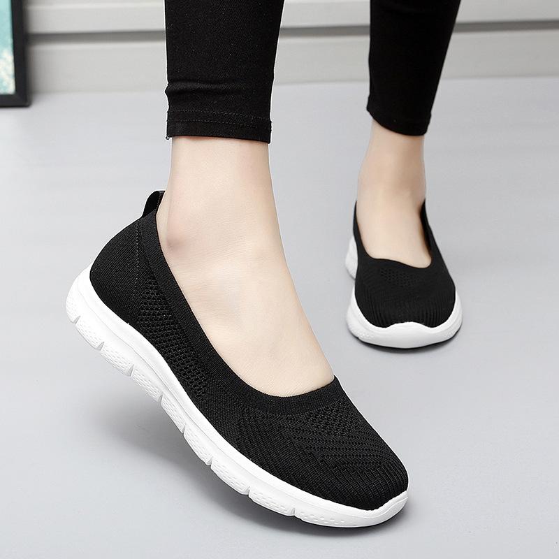 Sneakers Fashion Women  Socks Shoes Casual White Sneakers Summer Knitted Vulcanized Shoes Women Trainers Tenis Feminino
