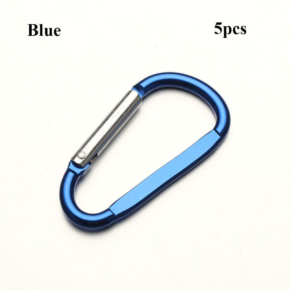 New Safety Equipment Buckle Keychain Alloy Carabiner Climbing Button Camping Hiking Hook