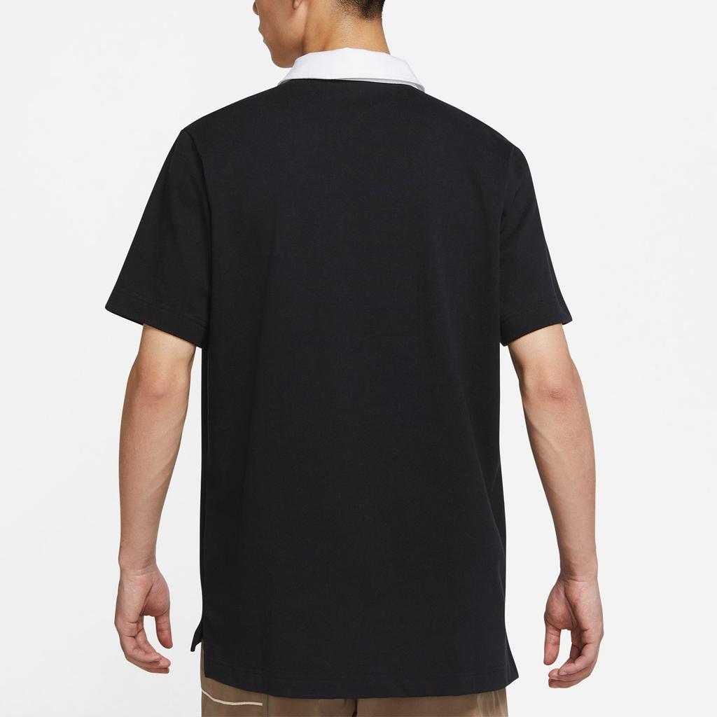 Nike Polo Shirts Men's Black Polo Collar Moderate Straight Fit DD4713-010