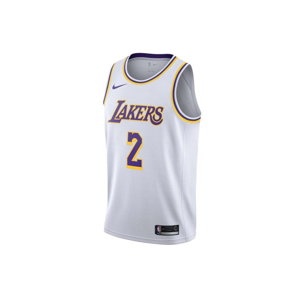 Nike Майка баскетбольная NBA, летняя, дышащая, Fan Edition, Lonzo Ball No. 2 Мужские топы Белые AA7101-100