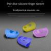 10pcs Solid Color Guitar Fingertip Protectors Breathable Guitar Finger Cover  Playing Guitar