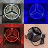 AABGZ1 White Blue Red Light Car Front Grilled Star Emblem LED Illuminated Logo Mercedes Benz W204 GLK220 GLK300 GLK350 GLK500 W245
