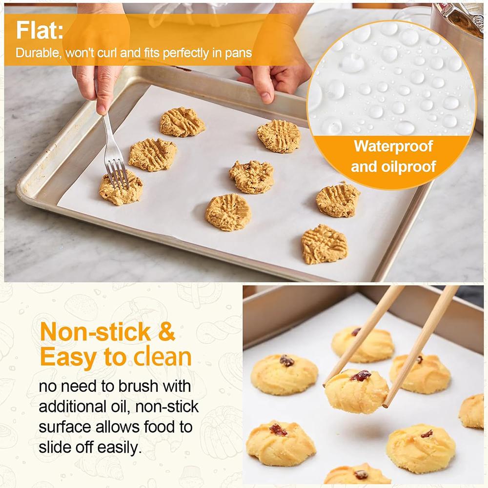 LMETJMA 200 шт. пергаментной бумаги листы антипригарный пергамент бумага для выпечки аэрофритюрницы бумага для выпечки печенья на пару JT276