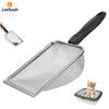 Cat Litter Scoop, Stainless Steel Mesh Litter Shovel, Litter Cleaner Corner Shovel, Fine Mesh Reptile Litter Cleaner Scooper