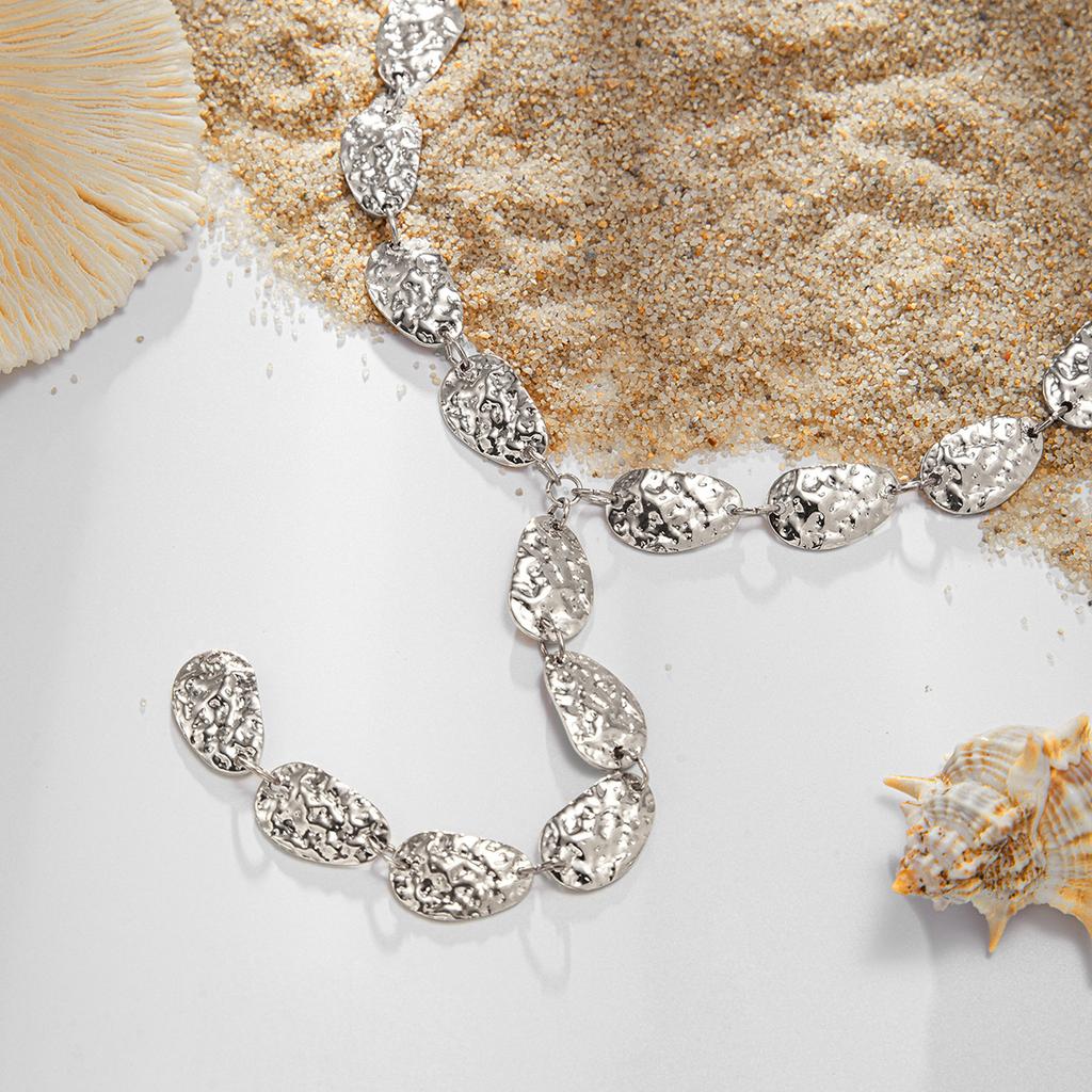 Неправильная барочная Y-образная ключичная цепочка, ожерелье с кулоном в виде плоской капли воды, женское