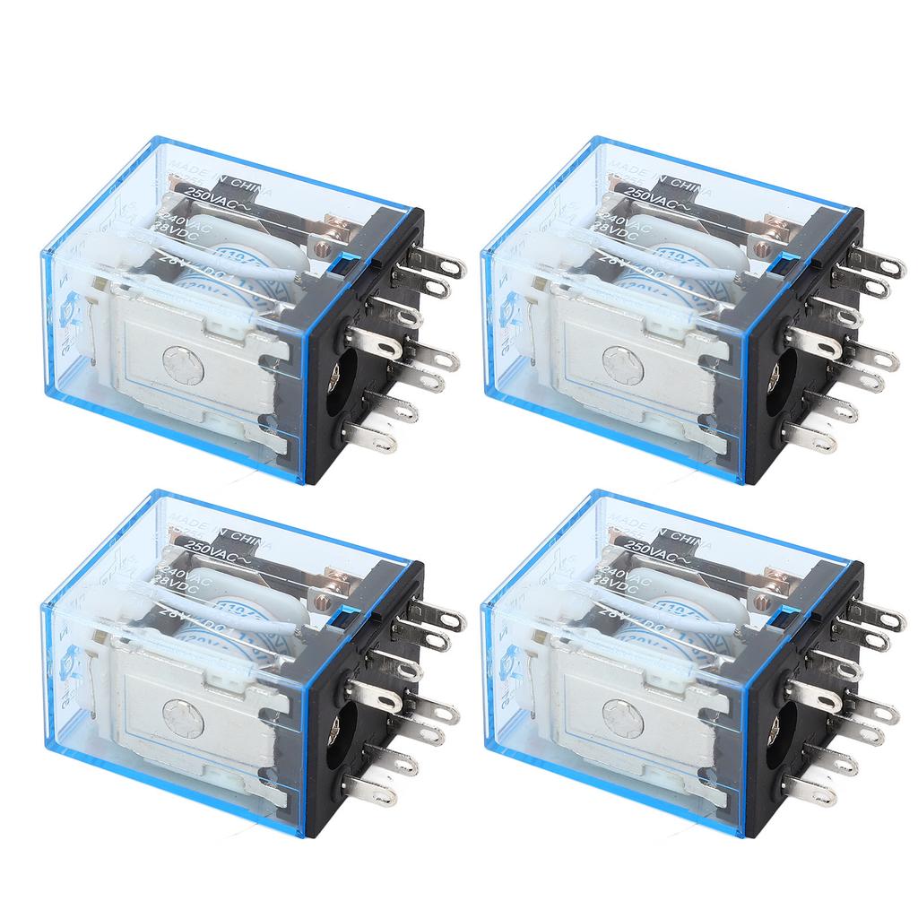 Миниатюрное промежуточное реле, 10 шт., 8 контактов, 2 открытия, 2 закрытия, силовое реле катушки для связи 110 В