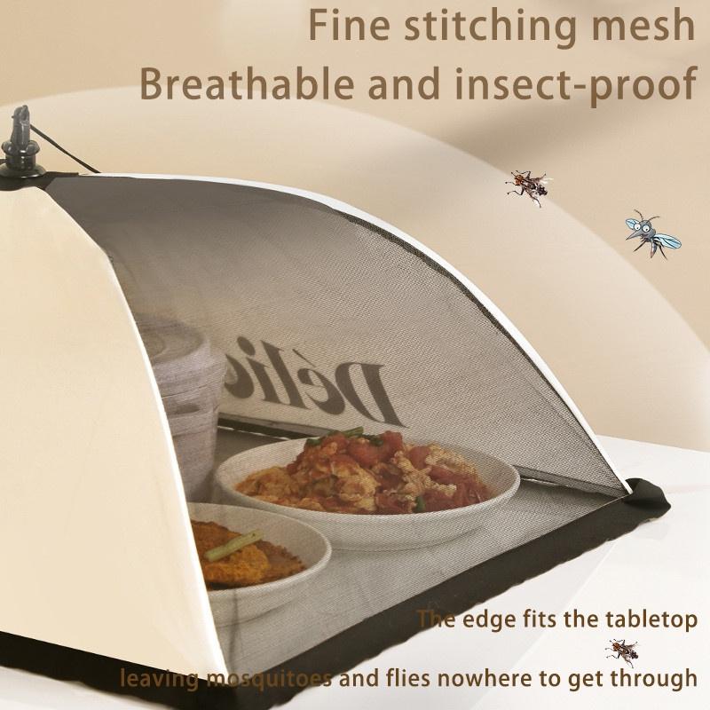 Крышка для еды на обеденный стол, Складная пылезащитная крышка для еды, Бытовой пылезащитный экран для остатков и защиты от мух