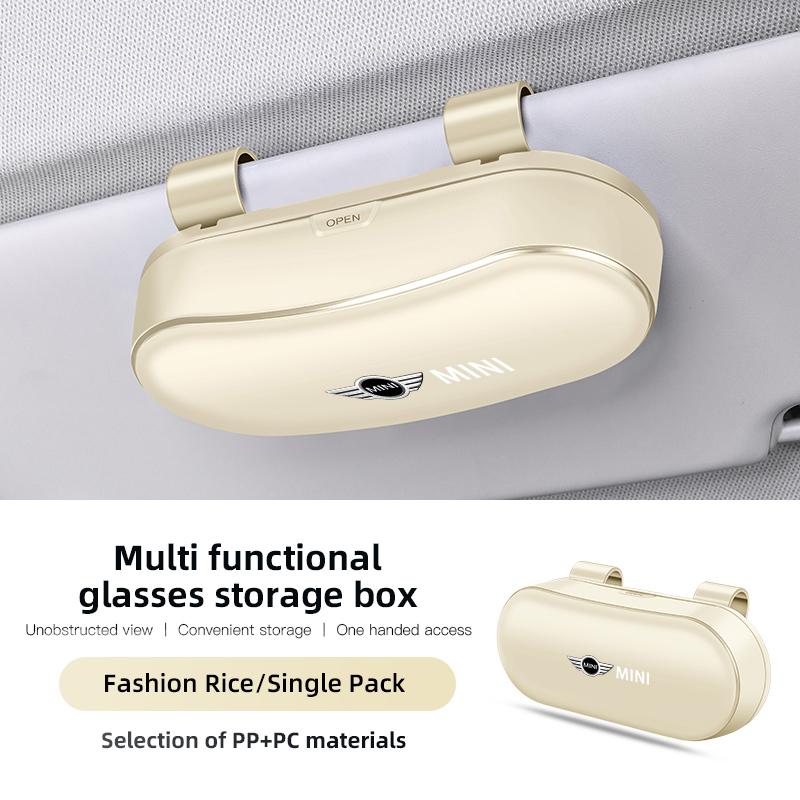 Car Sunshade Multifunctional Glasses Storage Box For BMW Mini Works Cooper F54 F55 F56 F57 F60 R50 R52 R53 R55 R56 R57 R58 R59 69sd