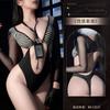 Sexy lingerie sexy secretary tight high elastic pure lust seduction sweet uniform high fork striped pajama suit