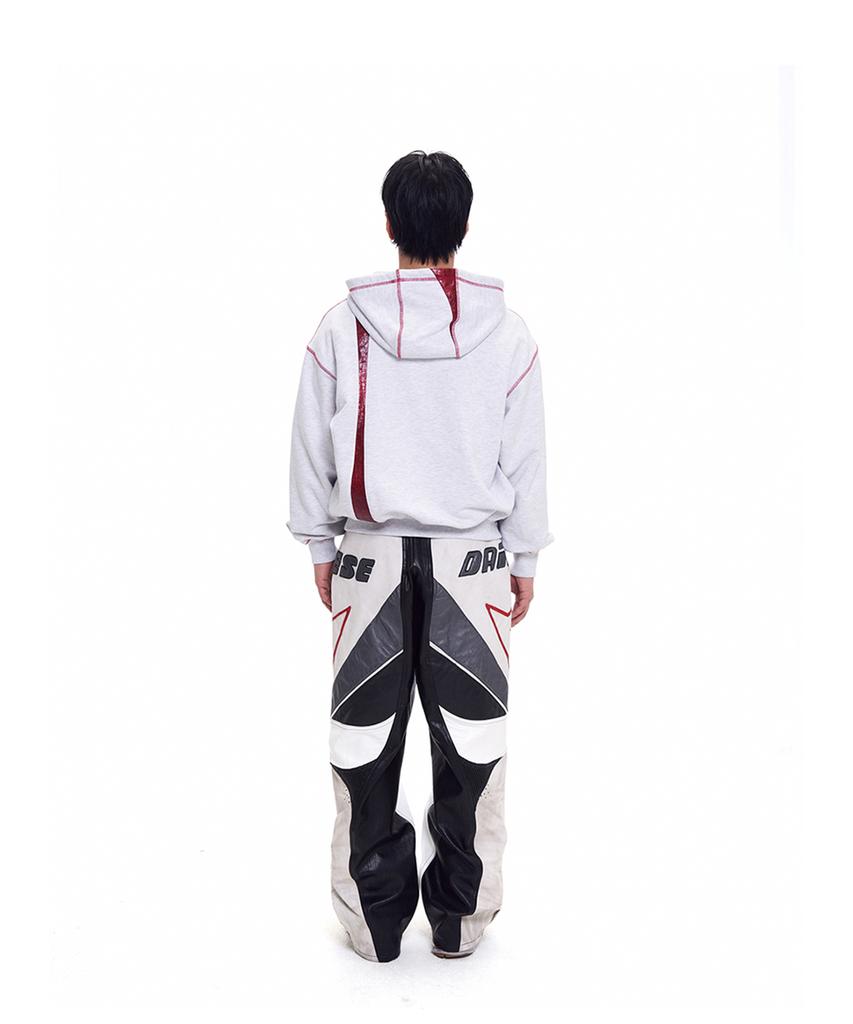 T.B.O.S Cut-Off Zip-Up Hoodie Light Grey