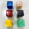 16 Mm 10 Pcs/set 6 Sided Pearl Pattern  Blank Dice Funny Puzzle DIY Game