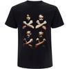 Metallica Хлопковая футболка унисекс для взрослых с изображением рождения и смерти со скрещенными руками