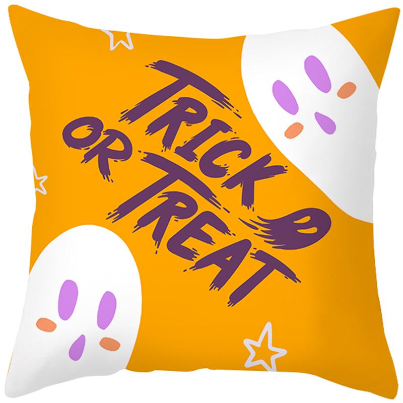 Хэллоуин тема ужас тыква летучая мышь принт узор наволочка дома гостиная диван украшения квадратный пледы наволочка