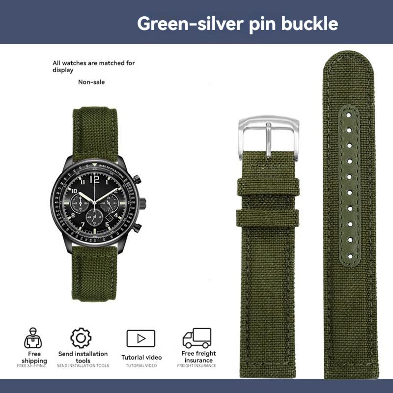 Для Citizen FF Series Pilot CA4500/4503/4505 Нейлоновый холщовый ремешок для часов IWC Mark 18 Ремешок Hamilton Kaki Field 20 мм 21 мм 22 мм