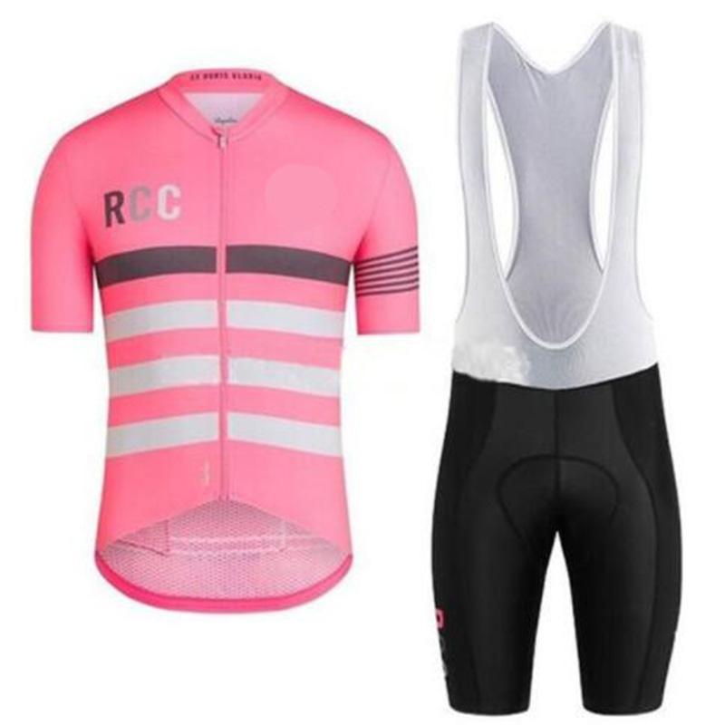 Pink RCC Cycling Jersey Set Short Sleeve for Men Bike Sportswear Sets Summer Maillot Ciclismo Hombre Bicycle Clothing 2026