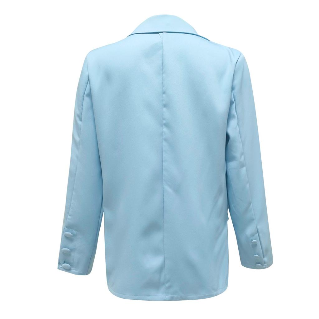 Женское модное и повседневное однотонное пальто с длинным рукавом