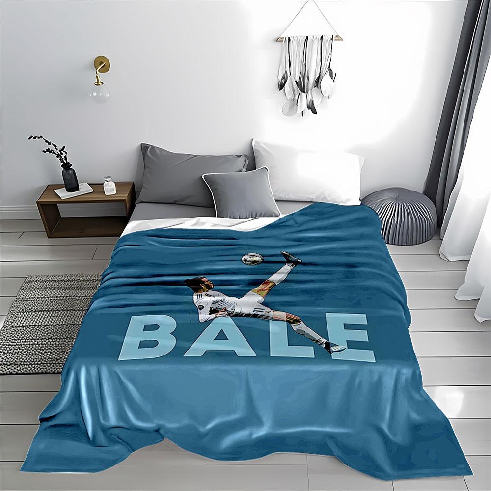 Kick Action on Blue Blanket for all seasons blanket lunch break throw gift