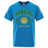 Tiger Hawkins High School 1983 Hawkins Indiana Tshirt Men Loose Cotton Clothing Fashion Casual T-Shirts O-Neck Breathable Tshirt