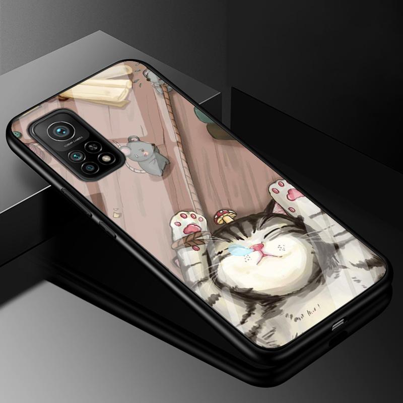Закаленное Стекло Чехол для Xiaomi mi 10T Pro Чехол Жесткий Чехол для Xiaomi mi 10T 10 T Lite POCO X3 Pro NFC Чехол для Телефона ТПУ Бампер