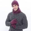 Warm Plush Thickened Hat Scarf Scarf Screen Gloves Adult Three Piece Set