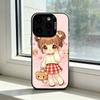 Милый Сердитый Маленький Девочка Чехол Для Телефона Для iPhone 17,16,15,14,13,12,11 Plus,Pro Max,XS,Цветной Посеребренный Внутренний Чехол