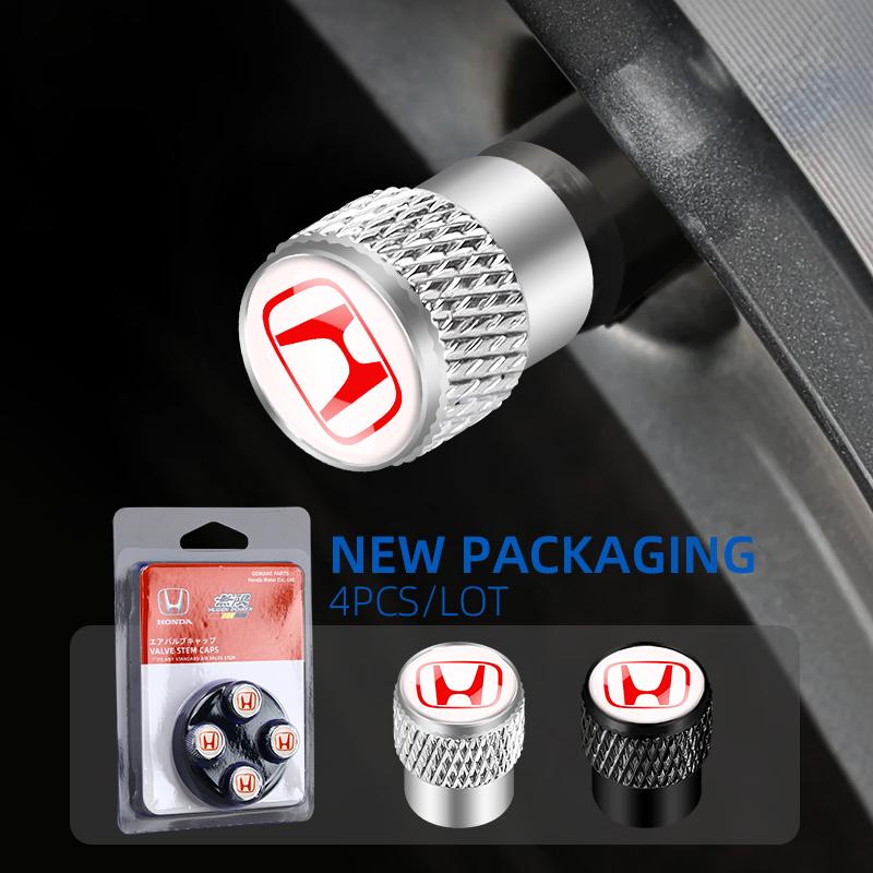 Box Car Tire Stem Valve Caps Aluminium Car Dustproof Caps Tire Wheel Stem Air Valve Caps For Honda Civic XR-V HR-V City Accord