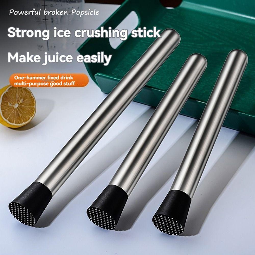Барный инструмент для коктейлей со льдом из нержавеющей стали, тесто для разбивания мороженого для самостоятельного приготовления фруктового напитка
