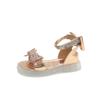 Exquisite Children's Rhinestone All-match Sandals Back Bow Sweet Princess Performance Shoes 2024 Summer New Open Toe New Casual
