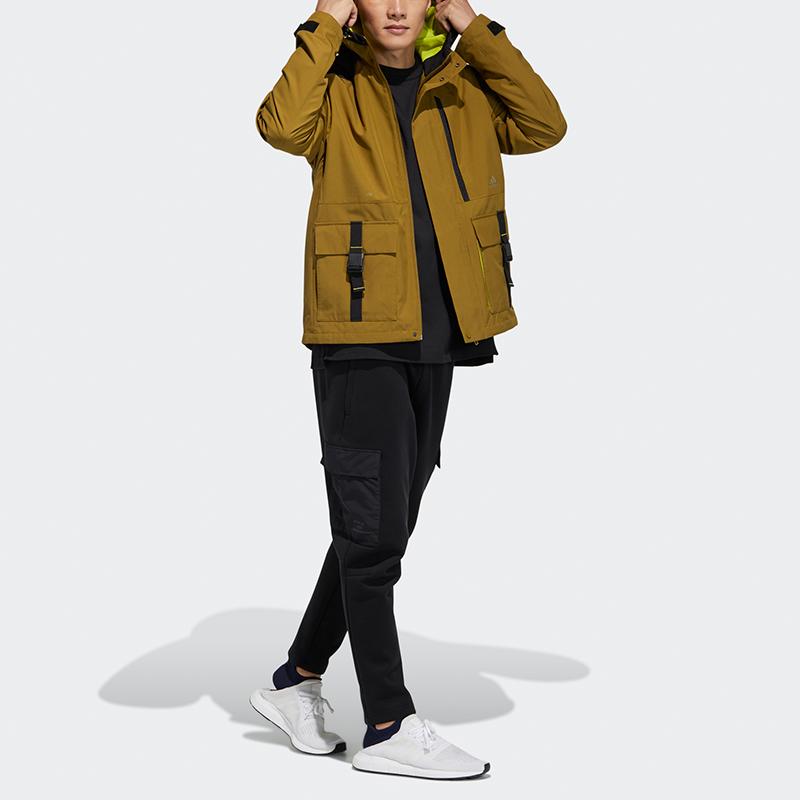 Adidas Essentials Ветровка Куртка Мужская Верхняя одежда Коричневый GP0989