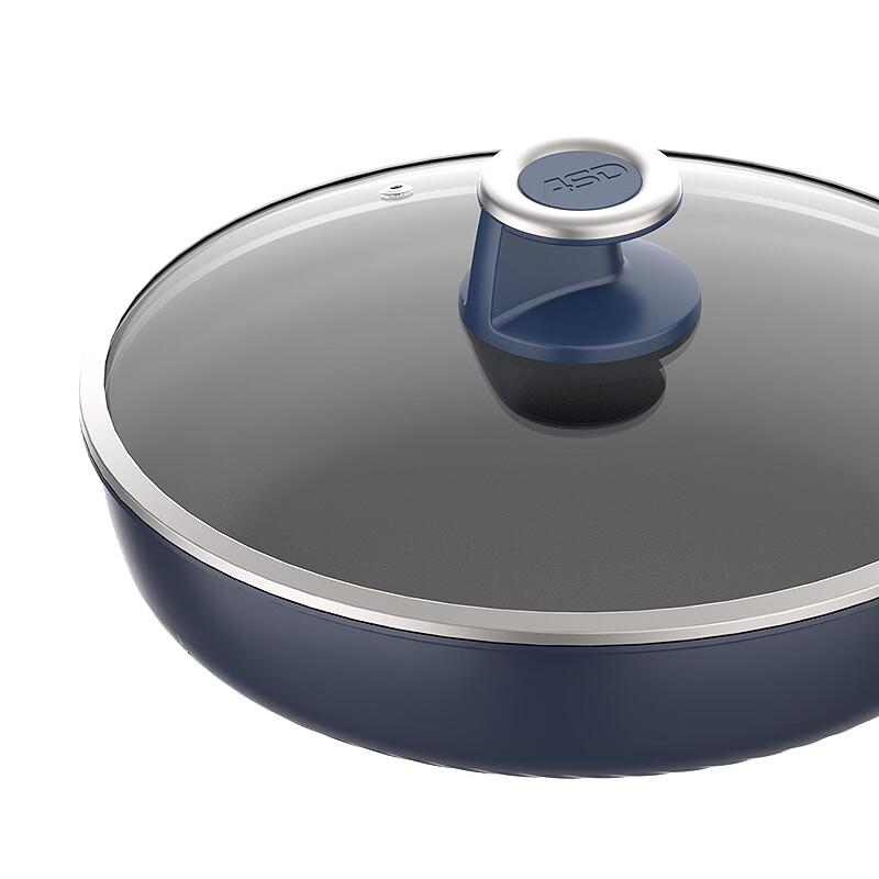 ASD 28cm Titanium Composite Steel Non-Stick Frying Pan with Lid
