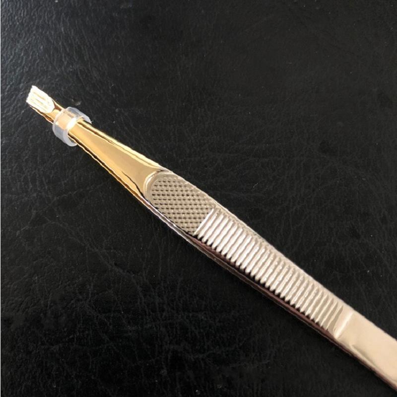 Stainless Steel Gold-plated Eyebrow Clip Eyebrow Tweezers Beauty Tools