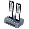 Двухслотовый внешний корпус для M.2 NVME SSD с клонированием, USB 3.2 Type C, Gen2X 20 Гбит/с, для M.2 SSD (M-Key, M.3 NVME PCI-E)