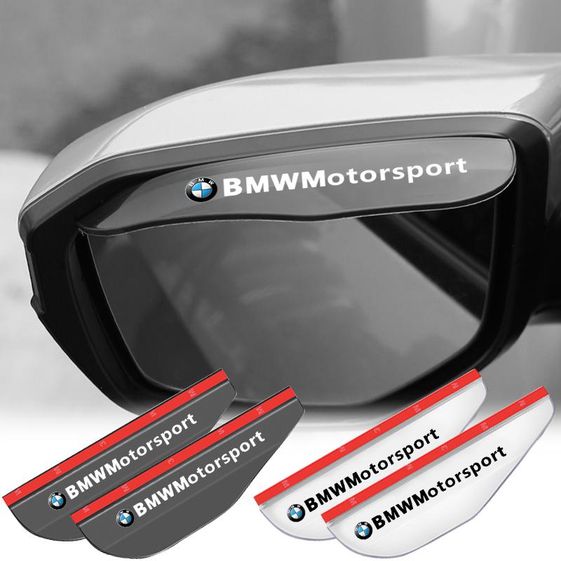 2Pcs Car Rear View Side Mirror Rain Board Eyebrow Guard Sun Visor Sticker For BMW M Performance E90 F20 E46 G30 G20 G05 G11 E48