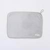 Towa Sangyo RAKUSOJI Kitchen Draining Mat, Absorbent, Extra Thick Microfiber, Approx. 30 x 40 cm, Can Also Be Used as a Dishcloth, Washable, Gray, 1 P