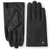 DakS Men S Gray Check Color Block Leather gloveS Dcgv7f150g2