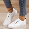 Мода 2024 года, женская вулканизированная обувь, дышащая и удобная, белая, спортивная обувь для активного отдыха, летние кроссовки, толстая подошва