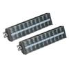 Pair 660V 100A Dual Rows Wire Terminal Block Screw Barrier Strip for Power Distribution Systems T10010