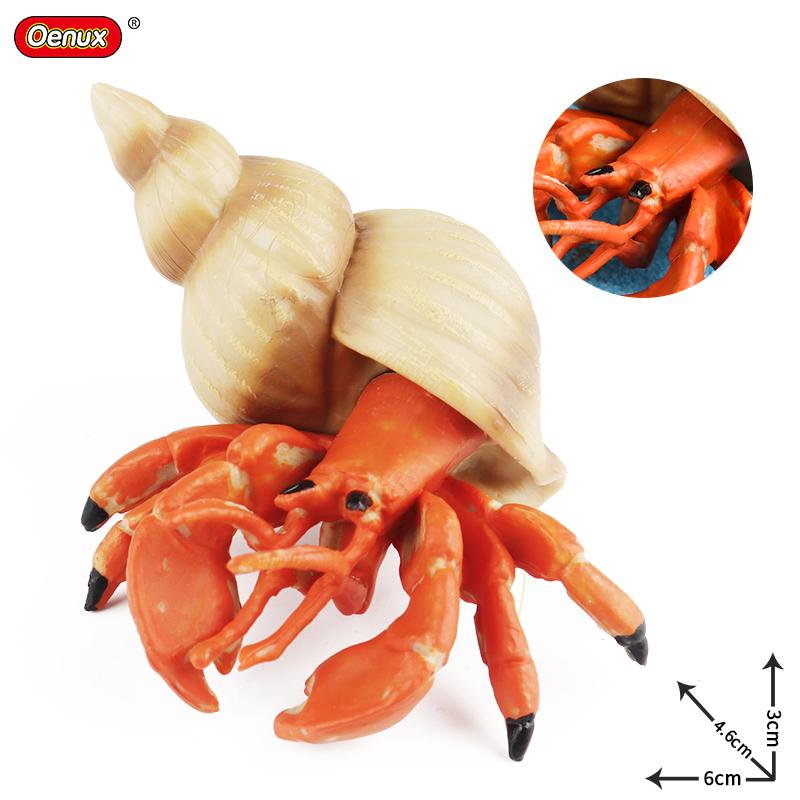 Oenux Морские животные Коралл Осьминог Наутилоидея Краб Морская звезда Океан Модель Фигурки Образовательная Коллекция Игрушка Детский Подарок