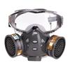 Face Mask With Safety Goggles Anti-Dust Respirator With Active Carbon Filters Reusable Washable Protective Shield