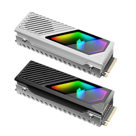 Охладитель радиатора SSD с вентилятором Простой в использовании Универсальная совместимость 5V 3-контактный ARGB Охладитель SSD M.2 Радиатор для жесткого диска