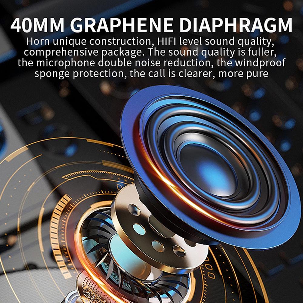 Bluetooth 5.3 Motorcycle Helmet Headset Wireless Noice Reduction Headphone Super Long Standby Waterproof Motor Earphones