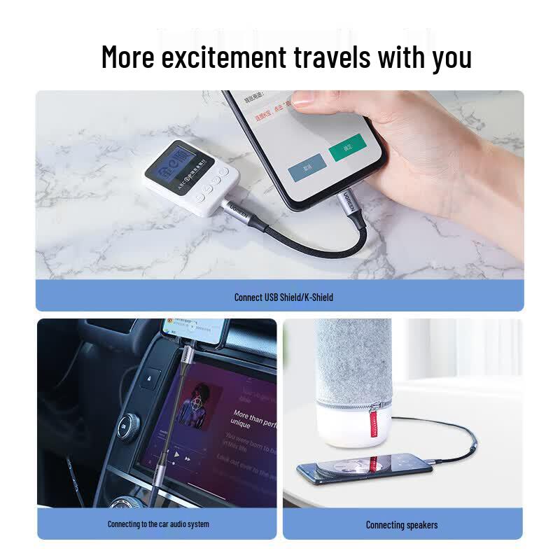 Ugreen USB-C на 3,5 мм Аудио и Зарядное устройство Адаптер