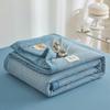 Летнее прохладное одеяло с кондиционером - Стираное хлопковое тонкое одеяло для студентов и общежитий