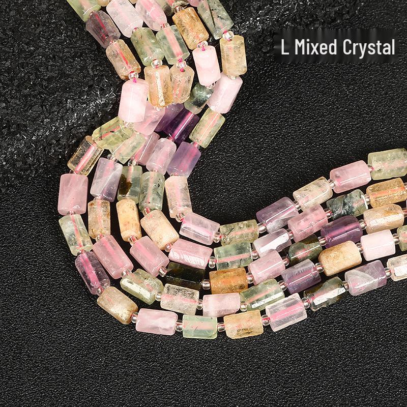 8x11мм Желтый Цитрин и Кунцит Аквамарин Столбики - Африканский Сосновый Бочонок