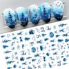 Winter Nail Sticker Self-Adhesive Snowflake Decal for Nail Art Decoration