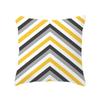 Yellow Geometric Theme Throw Pillow Covers With Digital Printing Of Short Plush Fabric Car-Shaped Sofa Cushion Office Home Decor