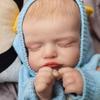 Realistic 3D Painted Skin Reborn Baby Dolls Cloth Body 46 Cm Close Eyes Bebe Reborn Doll Looks Like Sleeping Fashion Gift Toy
