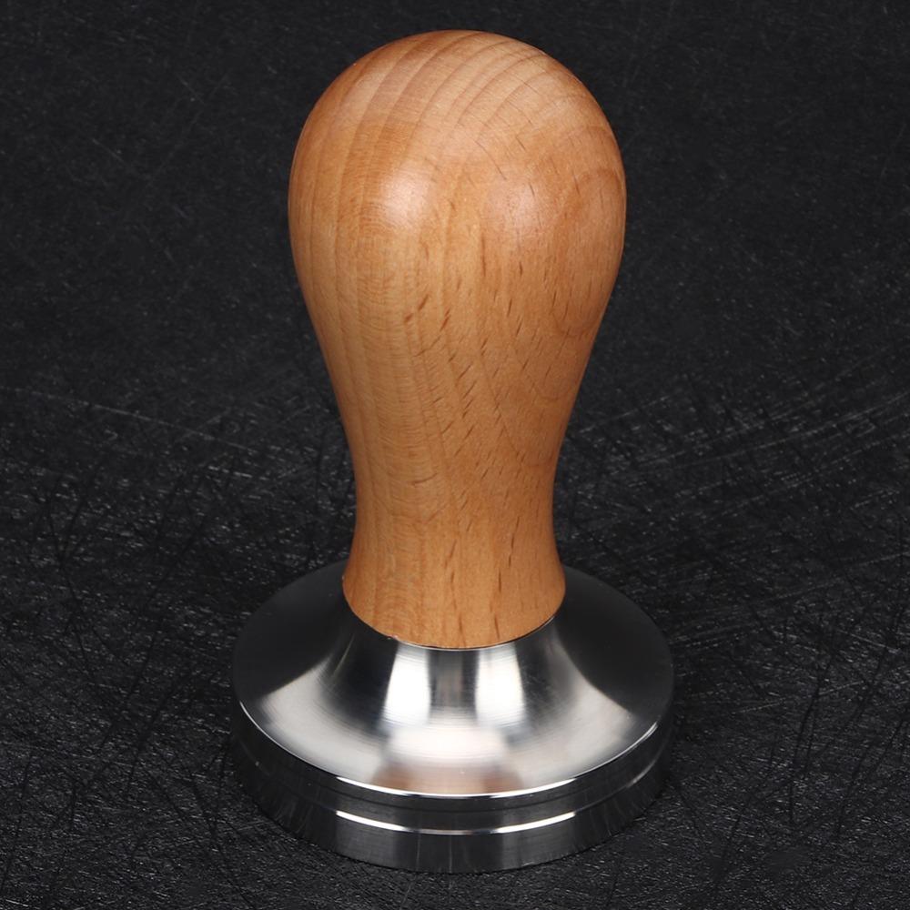 Wooden Handle Espresso Tamper 304 Stainless Steel Coffee Tamping Tool Coffee Tamper Coffee Making