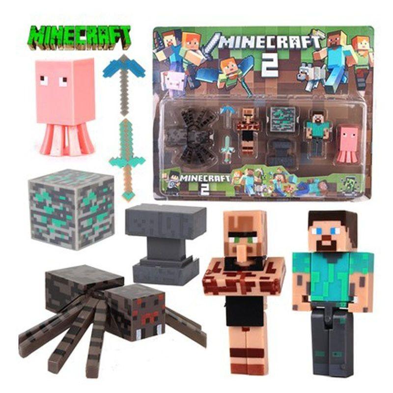 Коллекция фигурок-пазлов Minecraft Высококачественный домашний декор и подарок для геймеров